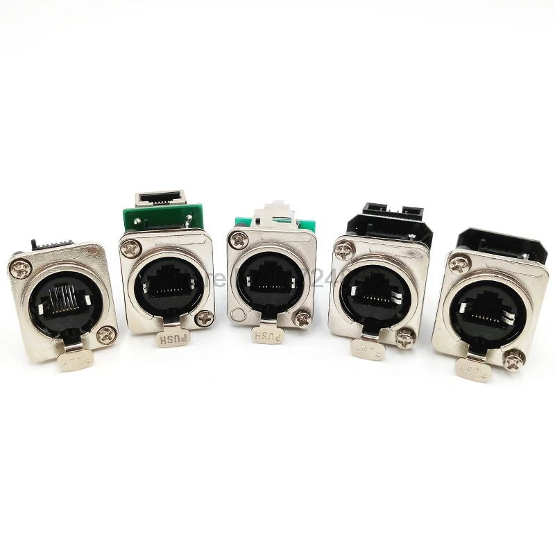 Соединительное гнездо rj45 соединитель Панельное крепление разъем 8p8c
