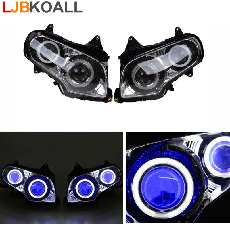 

Motorcycle Angel Eye HID Projector Demon Eye Headlight Assembly for Honda GoldWing GL1800 2001-2014 Goldwing F6B 2013-2014