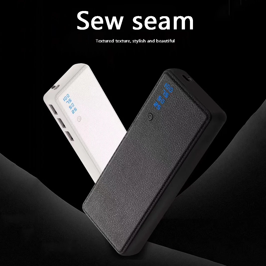 

20000 Power Bank External Battery PoverBank 3USB LCD Powerbank Portable Mobile phone Charger for Xiaomi MI iphone 18650forHUAWEI