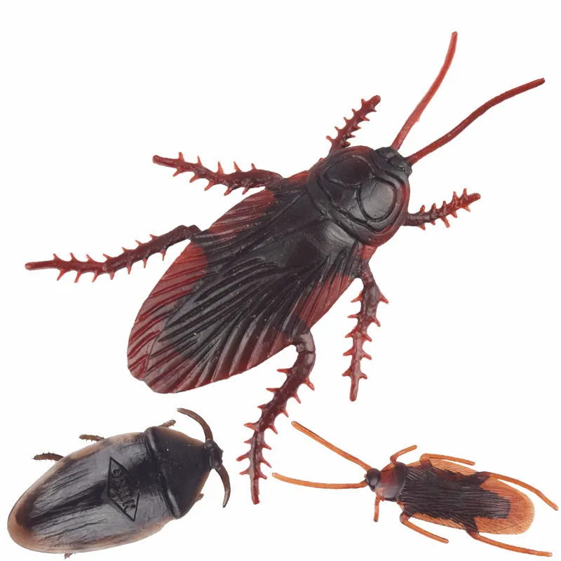 10pcs Fake Roaches Prank Novelty Cockroach The Halloween props Gag Joke