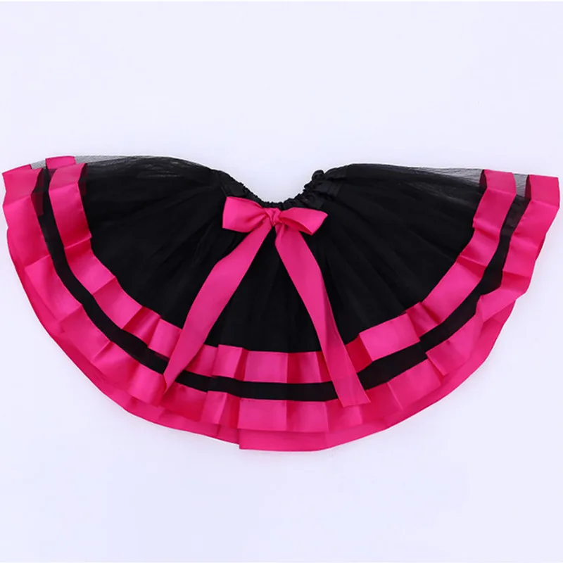 

2-7Y Kids Girls Clothes Bow Baby tutu Skirts Mesh tulle skirt Princess Ball Gown Children Costumes Dance Toddler one size A327
