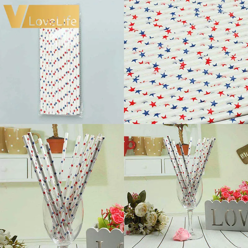 

25Pcs Pentagram Cocktail Straw Disposable Straws Plastic Art Hard Straw Drink Stir Bar For Wedding Party Creative