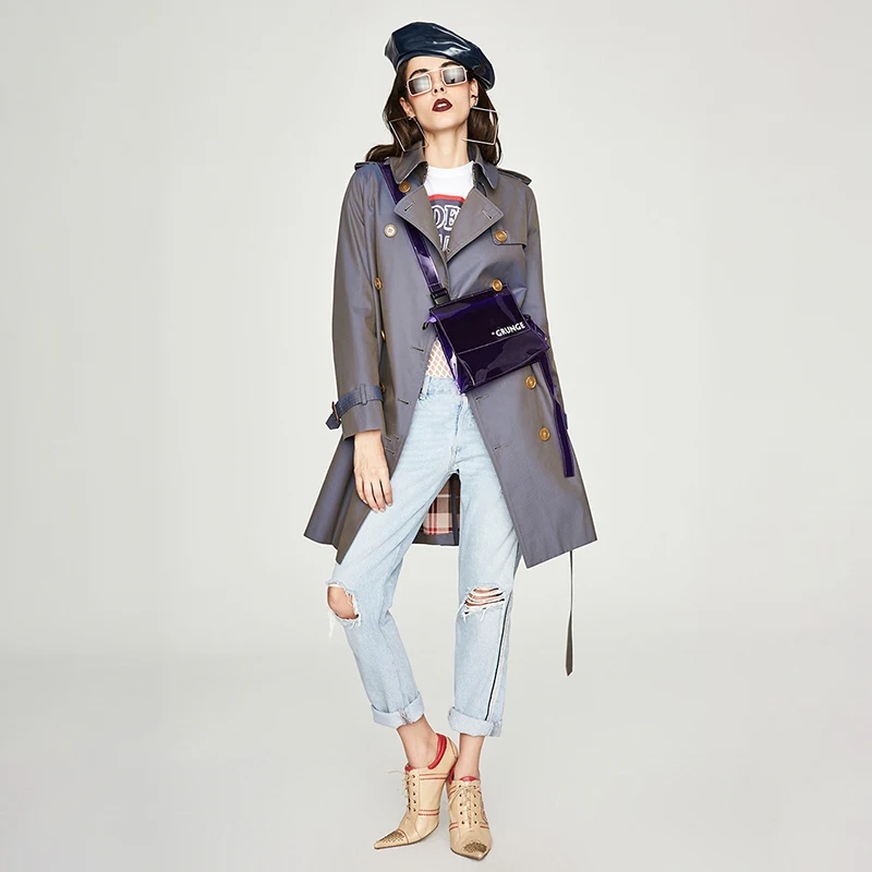 Goede ISHOWLEE Vrouw Wollen Jas Winter Lady Fall Wol Lange Jassen Double Breasted Oversize Vest Vrouwelijke Elegante Kasjmier Jas
