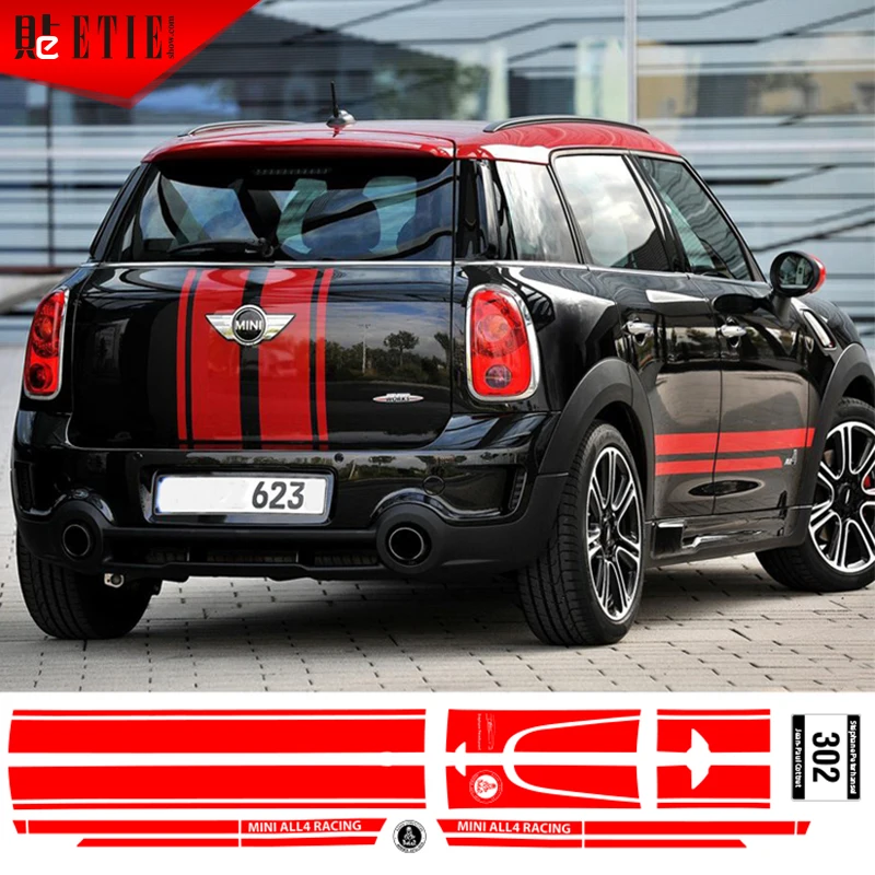 ETIE MINI R60 Countyman Modified Logo 3M Wrap Vinyl Designs Vehicle ...