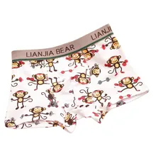 12 шт./партия, нижнее белье для мальчиков Новинка года, детские трусы с рисунком обезьяны, трусы для мальчиков, calcinhas