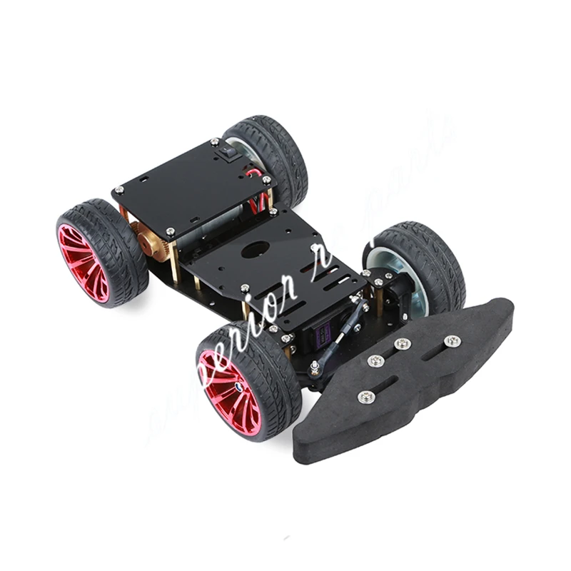 4WD RC Smart S3003 Metal Servo Bearing Car Chassis with Differential for Arduino Platform DIY 4 Wheel Robot Car PS2 Compatiable цена 4WD RC Smart S3003 Metal Servo Bearing Car Chassis with Differential for Arduino Platform DIY 4 Wheel Robot Car PS2 Compatiable цены онлайн