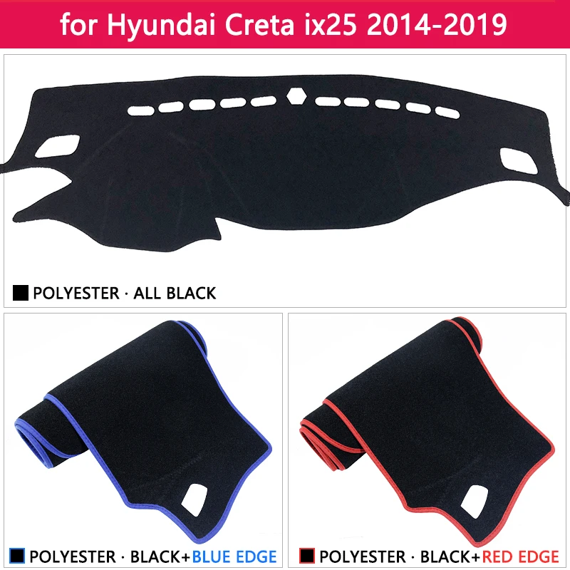 Для hyundai Creta Ix25 анти-скольжения мат коврик на приборную панель Зонт коврик для панели автомобильные аксессуары