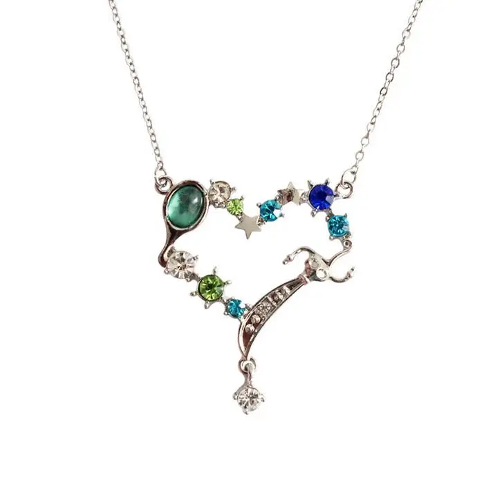 

Free Shipping Alloy Moon Heart Sword Necklace For Women Fashion Crystal Sailor Moon Pendant jewelry