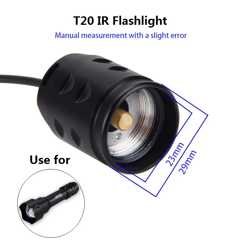 

Pressure Switch Controller for T20 Flashlight Torch Light Rat Tail Switch Please check the size and model when you purchase