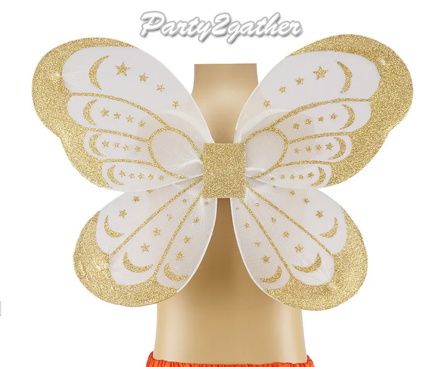 

01 Event & Party Supplies kindergarten children show dress props cos sweet flower fairy wings butterfly wings 45CM*32CM