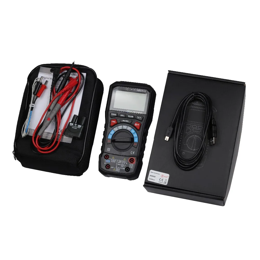 BSIDE ADM20 6000 отсчетов TRUE RMS Авто Диапазон Цифровой мультиметр DMM USB интерфейс