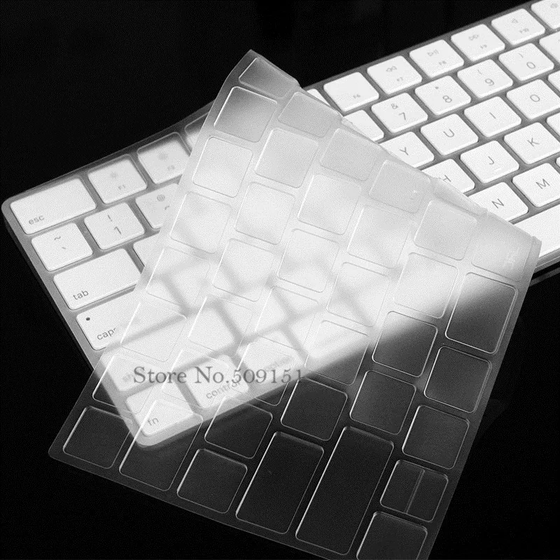 Imac Волшебная клавиатура чехол для Apple Беспроводная Bluetooth клавиатура Волшебная клавиатура черная силиконовая кожа ТПУ Клавиатура Чехол Кожа