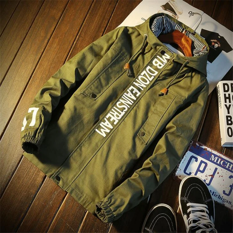 Billig 2019 neue Herbst Armee bomber jacke männer dünne Mit Kapuze jacke männer wasserdichte männer tractic military jacke langarm OUTWEAR mantel