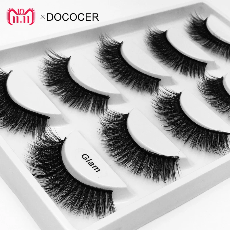 

5 Pairs/Pack Eyelashes Fur Friendly Styles Mink Lashes Crisscross False Eyelash Hand Made Eye Lashes Makeup