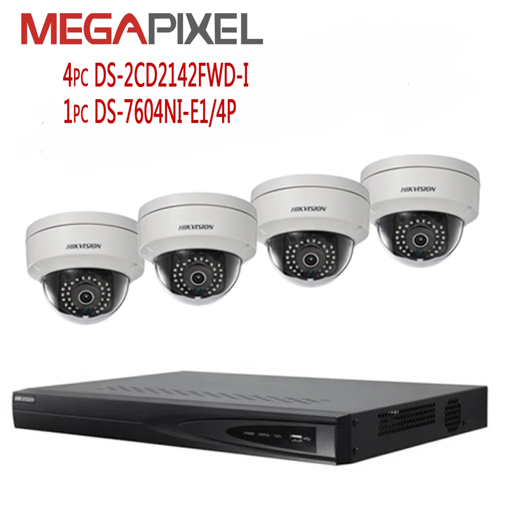 kit camera hikvision 4mp Network video Surveillance Security System DVR