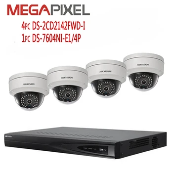

kit camera hikvision 4mp Network video Surveillance Security System DVR NVR ip camera
