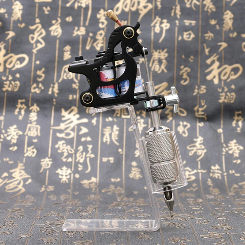 Acrylic Tattoo Machine Holder Stand Transparent Tattoo Supply Stand Rack Rest Organzier For