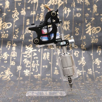 

Acrylic Tattoo Machine Holder Stand Transparent Tattoo Supply Stand Rack Rest Organzier For Tattoo Gun