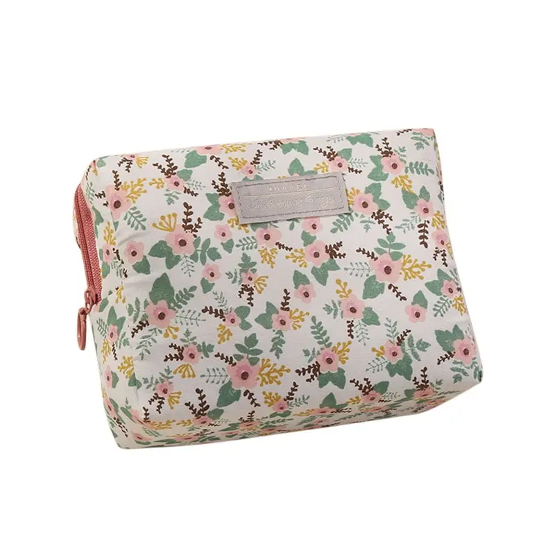 

Women Floral Flower Cosmetic Bag Portable Beauty Pouch Toiletry Zipper Bag Lady Makeup Make Up Wash Bag Travel Organizer