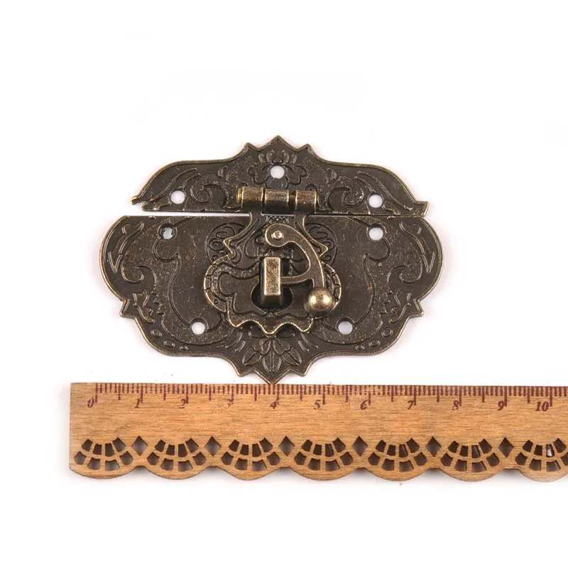 Vintage Antique Brass Wood Suitcase Box Clasp For Wooden Boxes Hook Furniture Buckle Clasp Lock Decorative Latch Hasp C2264 furniture hardware,toggle latches,jewelry box hasps,decorative latches