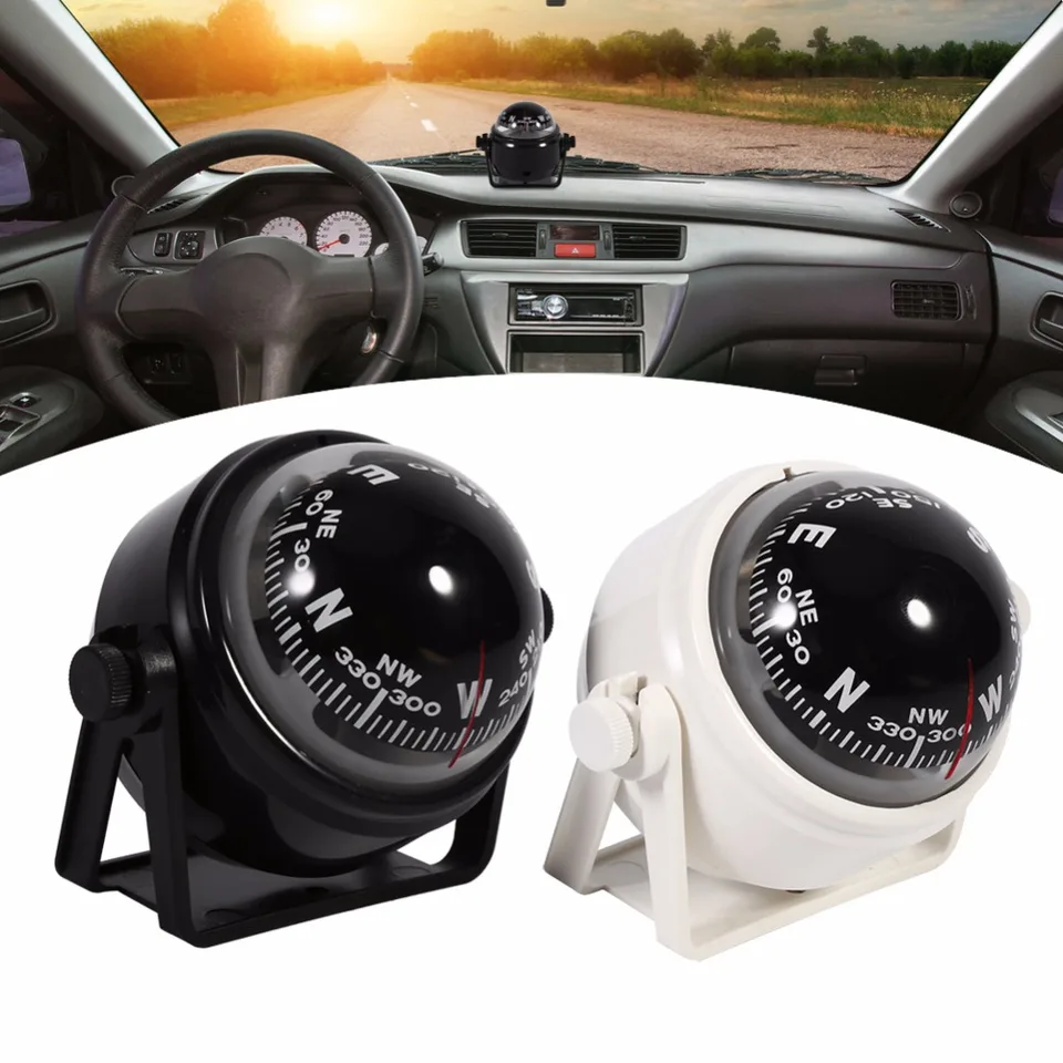 Multi-Purpose Sea Marine Bracket Mount Compass Voyager Outside Fits Boat Caravan Truck OKBY Voyager Compass black