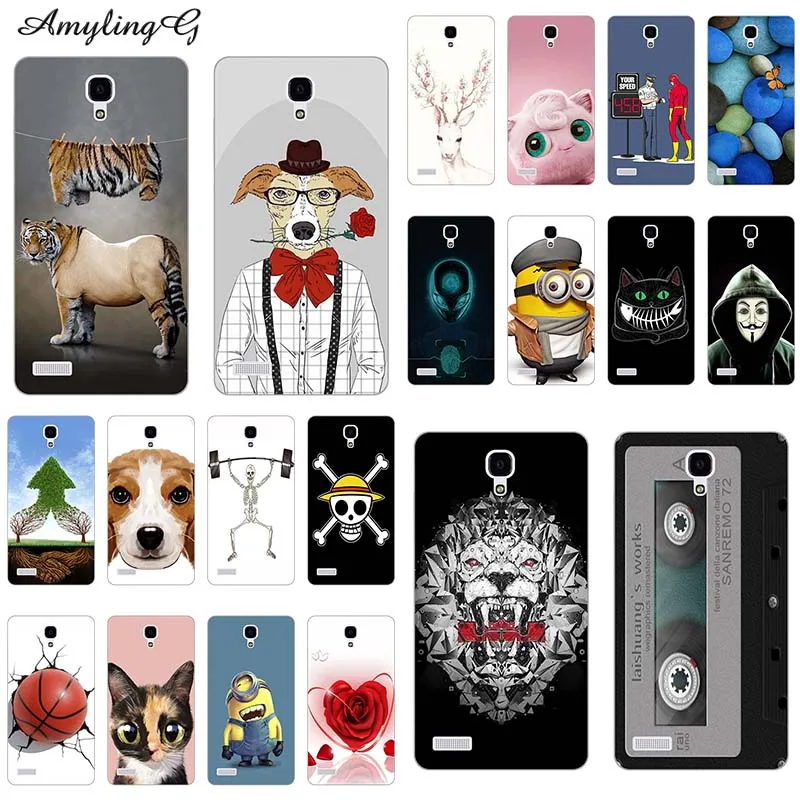 Phone Cases For Xiaomi Redmi Note1 Note 1 5.5" Case Back Cover Flower Cute Funny Patterned Owl Soft Silicone TPU Fundas Bag Cat |