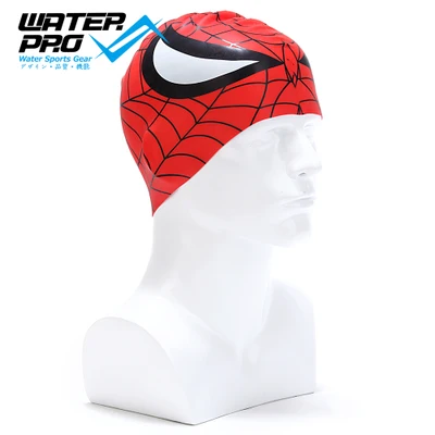 Вода Pro силиконовый Плавательный/бассейн Крышка для взрослых и детей-держать волосы сухими-рекреационные/конкурентоспособные/Фитнес плавать mers-больше цветов - Цвет: Spider man