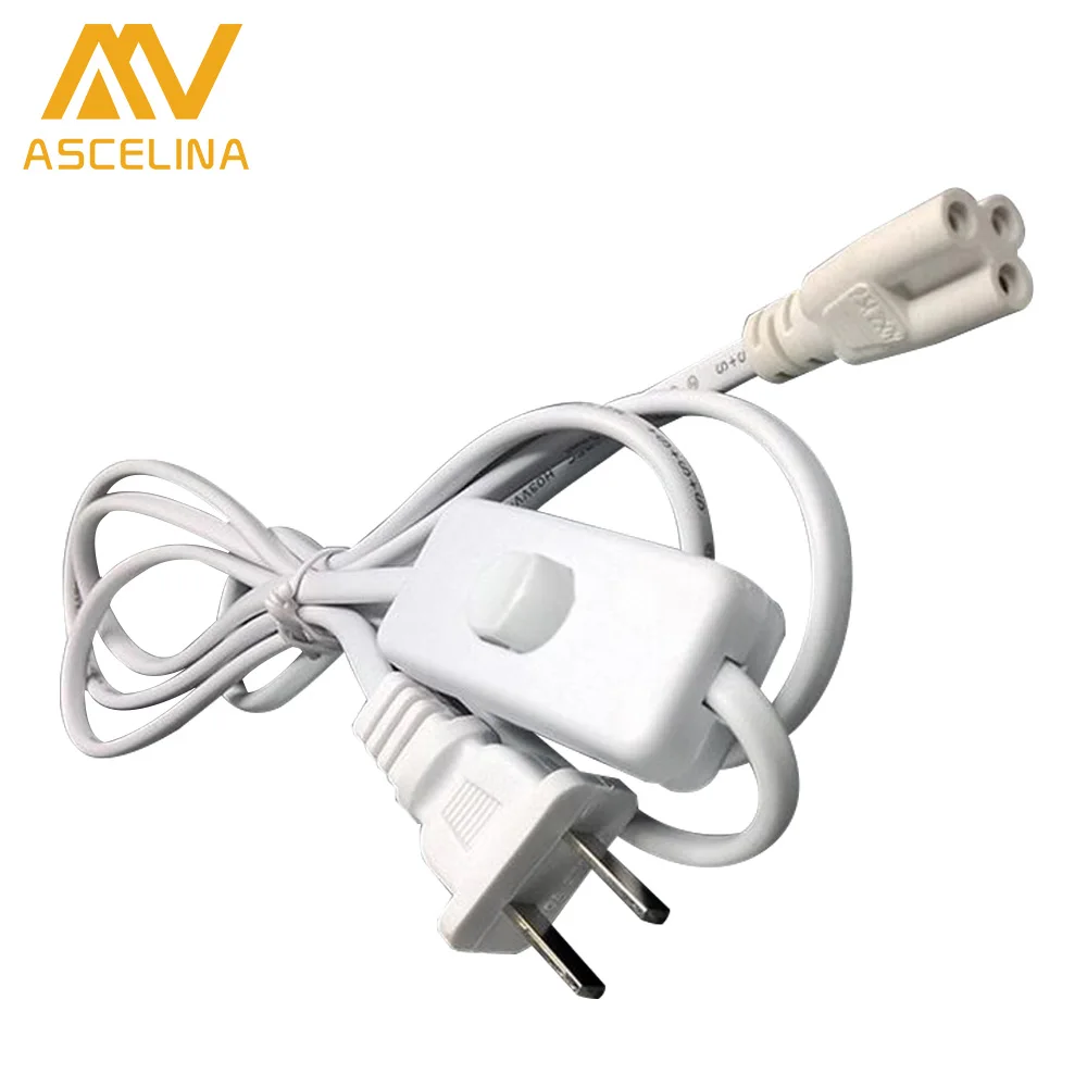 T8 T5 integrated lamp tube connector with switch power supply line LED