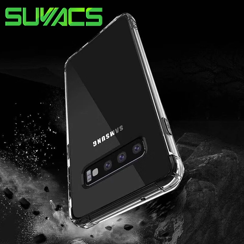 

SUYACS Anti-knock Business Soft Case For Samsung S10e Plus Transparent Protector Soft Phone Back Cover Cases For Samsung S10