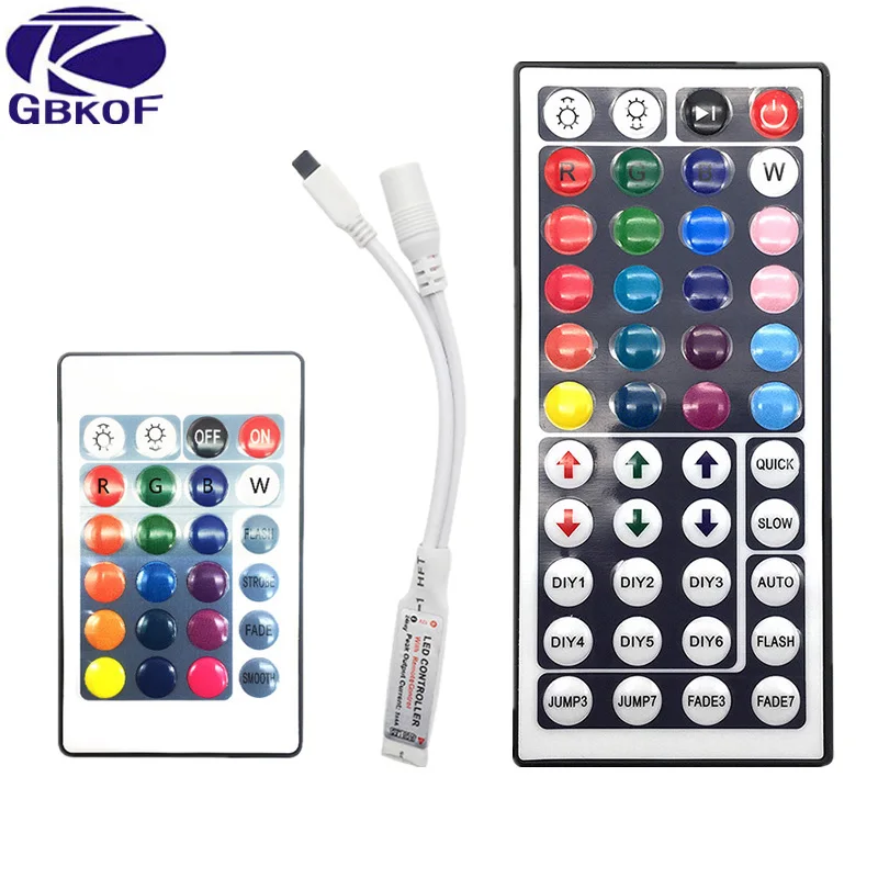 

RGB LED Remote Controller Switch Wireless 24 44 Keys Music WiFi LED Controller For RGB LED Strip Light 3528 5050 RGB Lamp