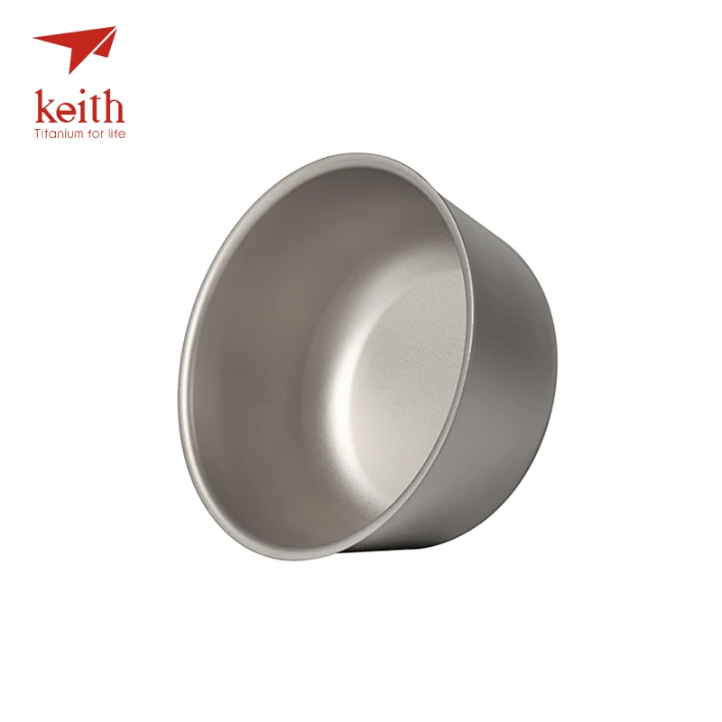 Keith 550 ml tazón de titanio ultraligero camping Vajilla pared simple y doble pared titanio puro Boles y cuencos para elegir Keith 550 ml tazón de titanio ultraligero camping Vajilla pared simple y doble pared titanio puro Boles y cuencos para elegir