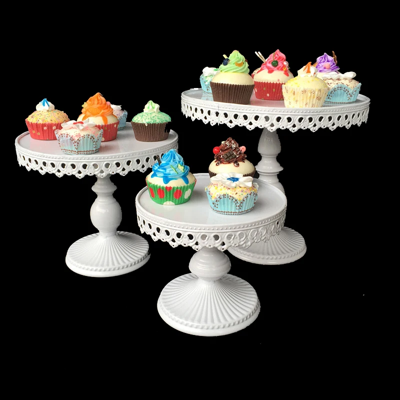 Европейский Стиль десертов металлический поднос и свадебные стойка для кексов, пирожное-Корзиночка лоток 12 шт./компл