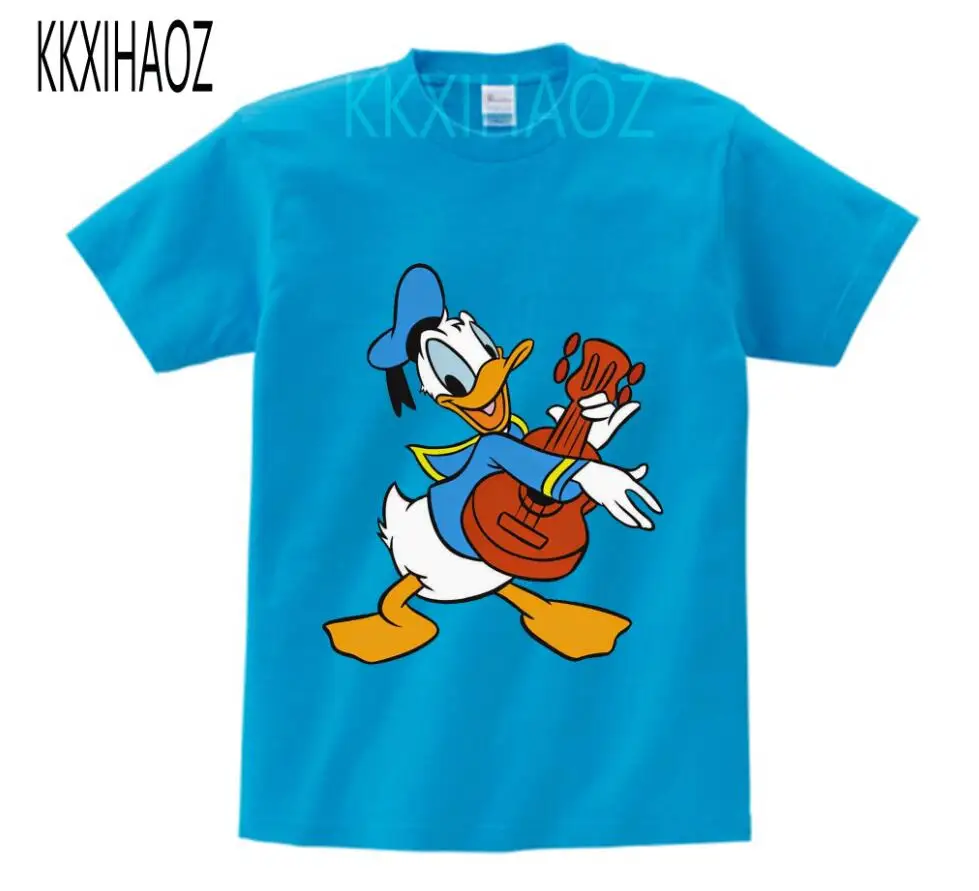Детская футболка с Микки Маусом футболка с героями мультфильмов для мальчиков и девочек детские летние топы с короткими рукавами, Детская разноцветная одежда От 2 до 12 лет N - Цвет: blue childreT-shirt
