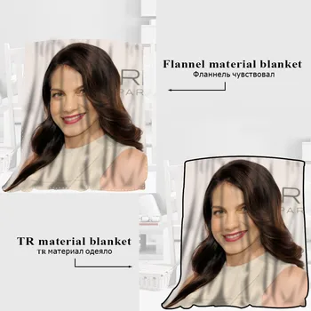 

Custom Michelle Monaghan Blanket TR/ Flannel Fleece Fabric Blanket New Year Decoration Comfortable Warm Super Soft Bedroom