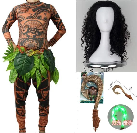 Maui Cosplay Costumes Kid Moana Cos Top Pants Wig Toy Shiny Vocal Hook 5pcs Set Halloween Cosplay Set Carnaval Disguisement Boys Costumes Aliexpress Maui Cosplay Costumes Kid Moana Cos Top Pants Wig Toy Shiny Vocal Hook 5pcs Set Halloween Cosplay Set Carnaval Disguisement Boys Costumes Aliexpress