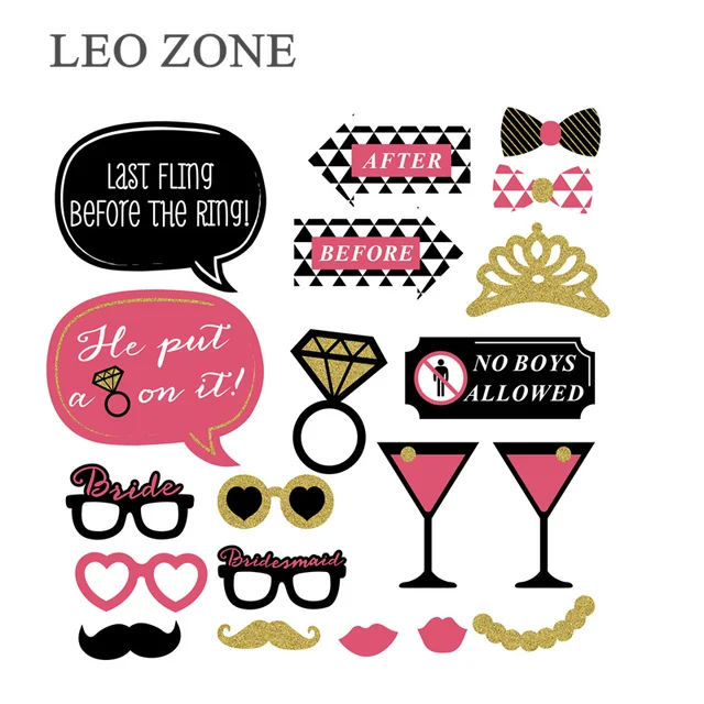 20pcs photo booth props