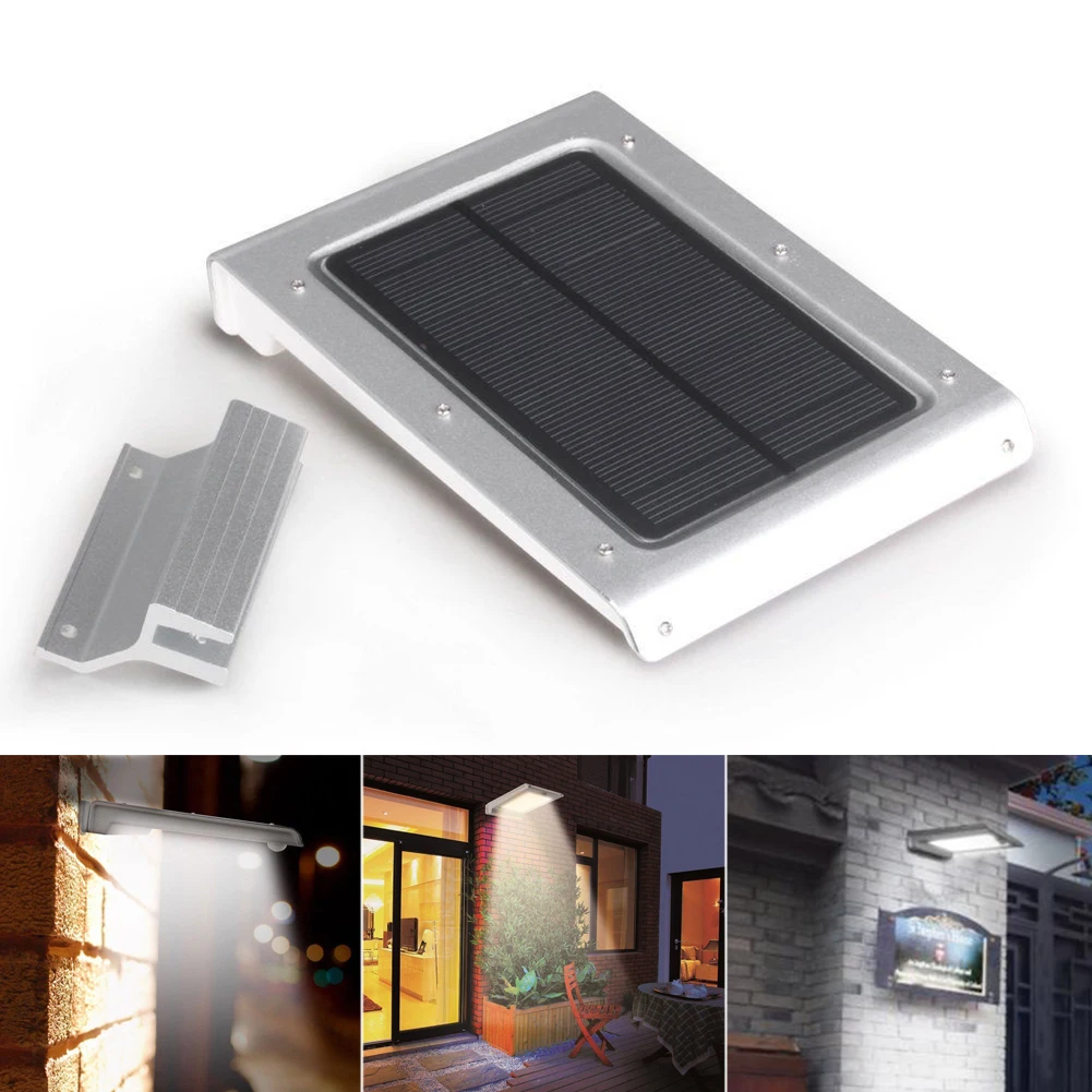 

TSLEEN New Ultra-thin Removable Waterproof 2W 46LED Solar Powered Light Garden Warehouse Wall Security Lamp Free Shipping