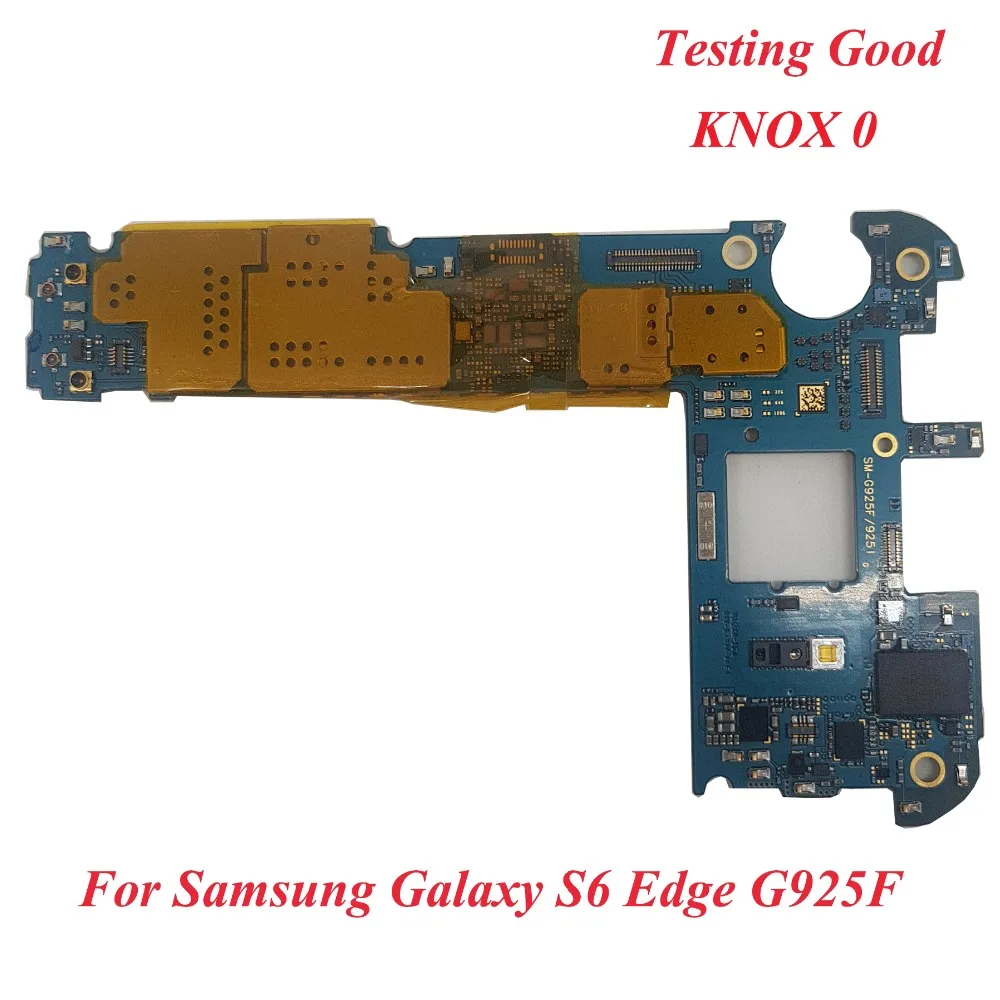 

TEHXV Unlocked Main Motherboard Replacement For Samsung Galaxy S6 Edge G925F 32GB Unlock KNOX 0 Europe Version