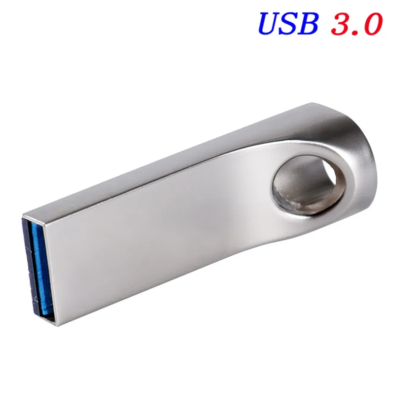JASTER пользовательский лазерный логотип классный водонепроницаемый металлический USB 3,0 карта памяти usb флеш-накопитель 128 Гб 64 ГБ 16 ГБ 8 ГБ 32 ГБ 4 ГБ флешка - Цвет: Silver