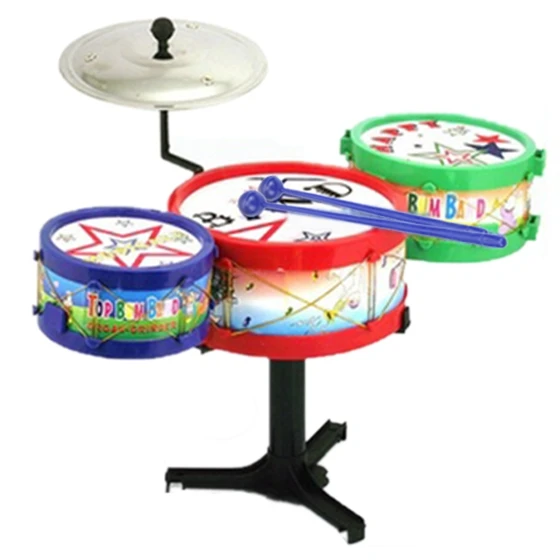 

Children Kids Colorful Plastic Musical Instruments Toy Drum Drum Kit Set-MUSIC