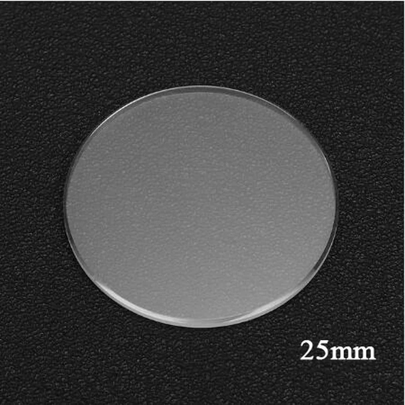 1.2mm Anti scratch Smooth Flat Sapphire Watch Glass Thick Round Transparent Crystal Watch Repair Sapphire Glass 25-38mm