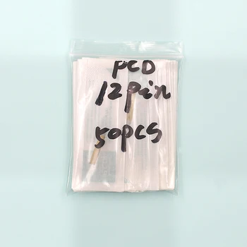 

50PCS PCD 12Pin Permanent Makeup Eyebrow Tattoo Blade Microblading Needles For 3D Embroidery Manual Tattoo Pen Machine