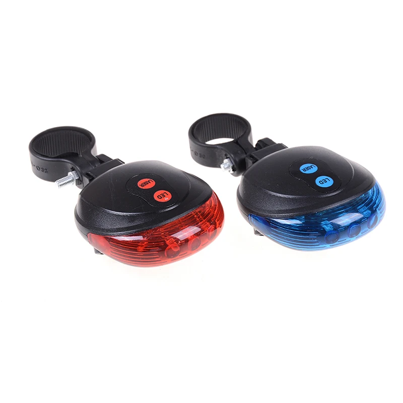 LED Flashing Lamp With Bicycle Mount Bicycle Laser Lights Tail Light