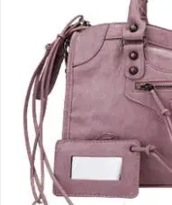 Luxury Handbags Women Bags Designer Soft Tassel Motorcycle Bag Ladies Chic PU Leather Stylish Crossbody  Shoulder Bag Pale pinkish purple