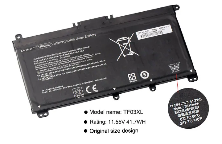 KingSener TF03XL TF03 Батарея для hp павильон 15-CC 14-bf033TX 14-bf108TX 14-bf008TU HSTNN-UB7J TPN-Q188 TPN-Q189 TPN-Q190 Q191