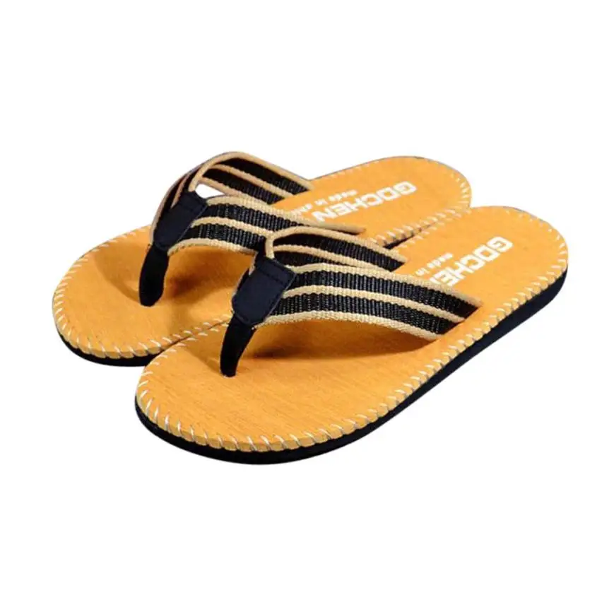 

Sleeper #4001 Men Summer Stripe Flip Flops Shoes Sandals Male Slipper Flip-flops