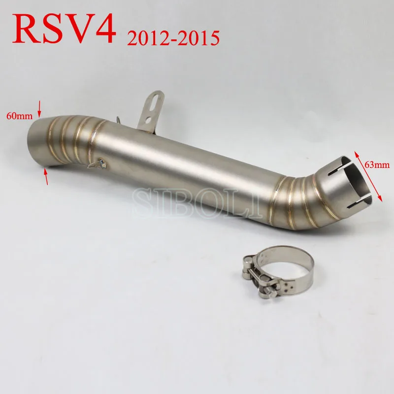

RSV4 Motorcycle Slip-On Exhaust Middle Link Pipe For Aprilia RSV4 2012 to 2015 AP001