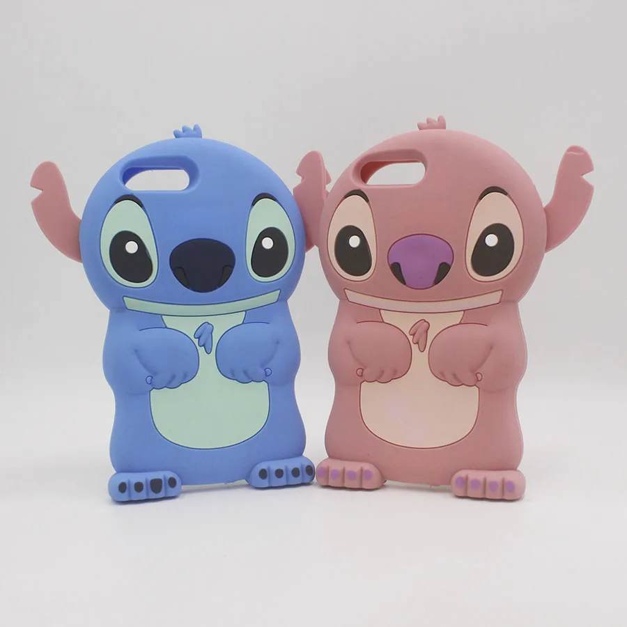 

3D Cute Anime Cartoon Stitch Fundas For iPhone 7 Plus 7plus 6 6S 6Plus iPhone 5 5S SE 4 4S Case Silicone Soft Rubber Back Cover