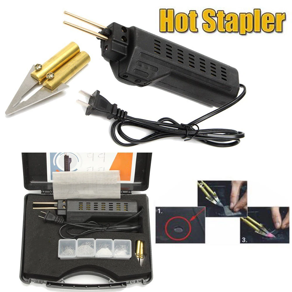 

EU/US Plug Car Bumper Repairing Machine Plastic Welding Machine Welding Repairing Tool Hot Staplers 50W Soldering Iron Set