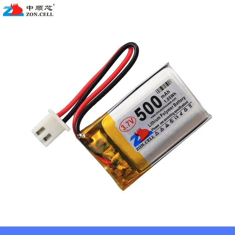 

In the core 500mAh 3.7V lithium polymer battery 702030 Bluetooth speaker MP3 point reading pen plug 2.54 Rechargeable Li-ion Cel